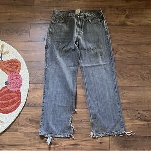 Vintage Y2K 2000s Baggy Faded Distressed WideLegged Hip Hop G Unit Jeans 36x34